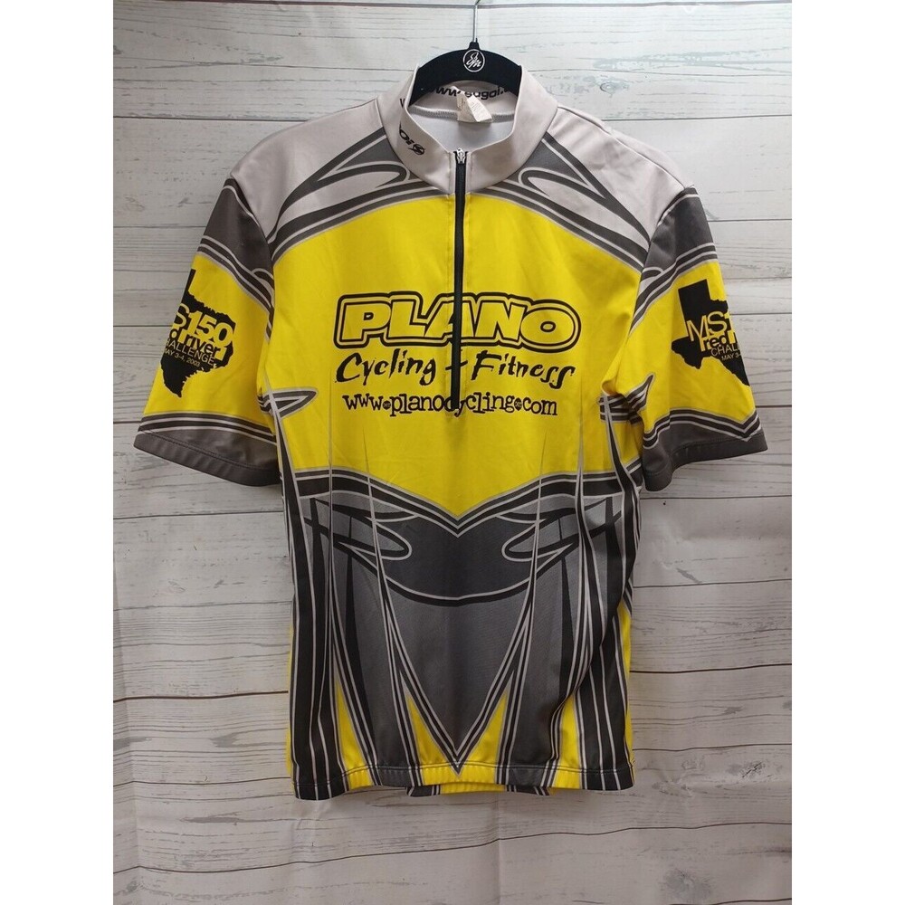 Sugoi Mens Plano Cycling Fitness Jersey Black Yellow Sz M